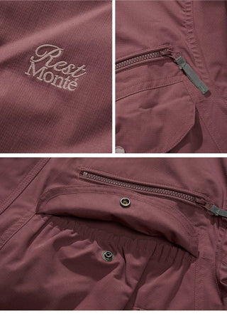 [Monterest] Water-Resistant Stand Collar Work Jacket