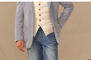 [CULTUM] Vintage Washed Straight Leg Jeans