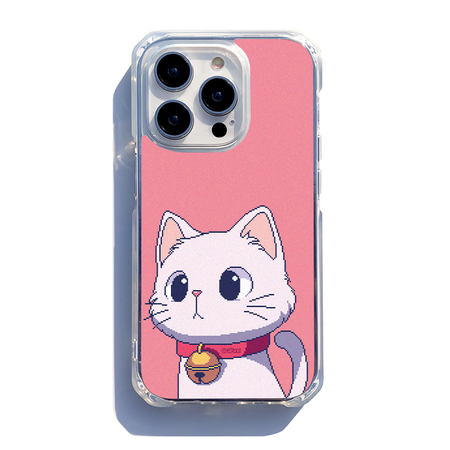 1980's Cat (Black) MagSafe Super Bumper Jelly Hard Case