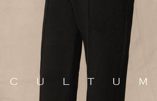 [CULTUM] Knit Drawstring Straight Pants
