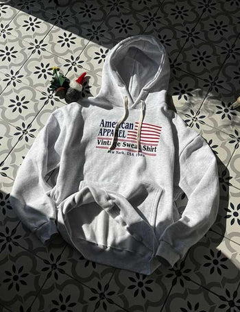 American Apparel Fleece-lined Hoodie (3 colors)