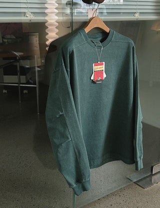 USA Heavy Pigment Long Sleeve T-shirt (High Q) (Deep Green L, Charcoal XL, Expected in stock on 09.04 (Fri))