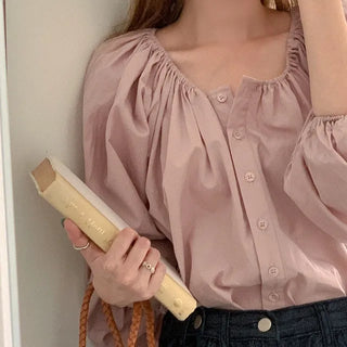 Shirred blouse
