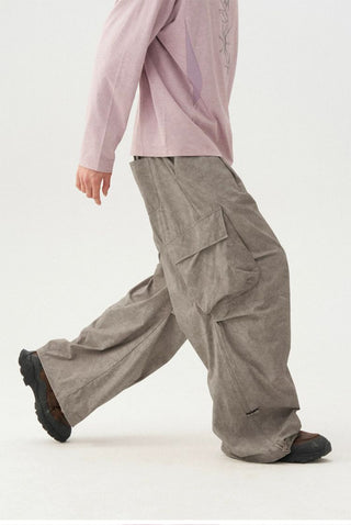 [Monterest] Washed Pleated Parachute Pants