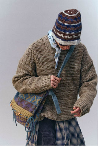 [Monterest] Relaxed Fit Gradient Knit Sweater
