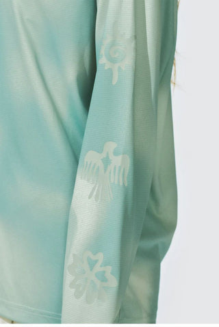 [Monterest] Tie-Dye Print Long Sleeve UPF50+ Tee