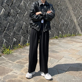 mirage balloon leather jacket