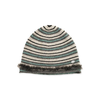 [Moromoro2] Striped Lace-Up Cold Hat