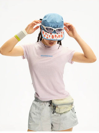 [Monterest] 3A Antibacterial Slim Fit Logo T-Shirt