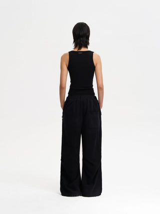 [MASONPRINCE] Washed Wide Leg Sweatpants with Metal Charms