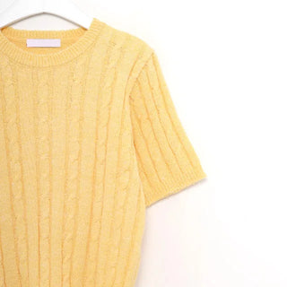 butter twist half sleeve knit