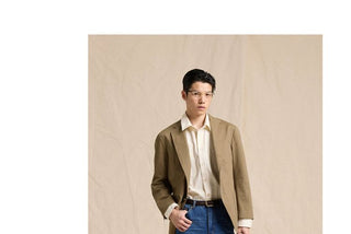 [CULTUM] Cotton Twill Sack Blazer