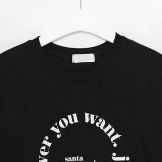 Round lettering T-shirt