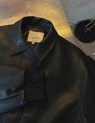 [PREMIUM] Leather Blouson (2 colors)