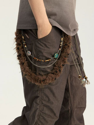 [Monterest] Detachable Triple Chain Beaded Pants Chain