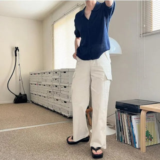 Cargo cotton pants