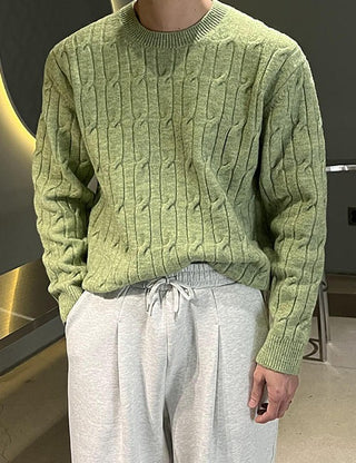 Mohair cable knit (high Q)