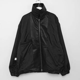 2-way zip leather jacket