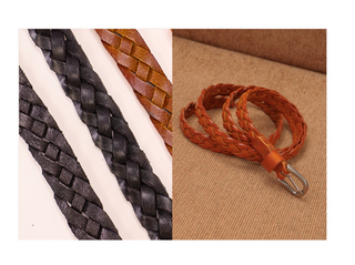 [CULTUM] Leather Woven Belt
