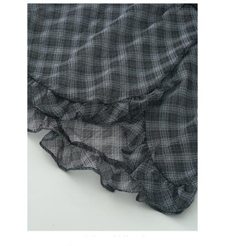 off-shoulder mesh dress