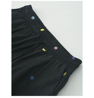 embroidered mop pants