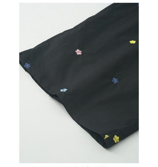 embroidered mop pants