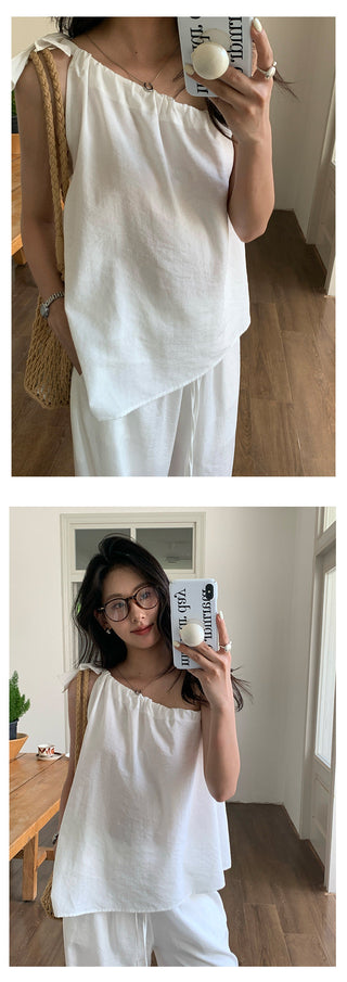sleeveless wide set