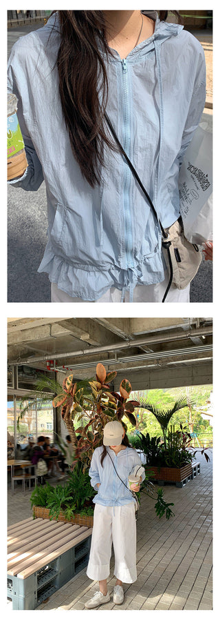 ruffled sun jacket