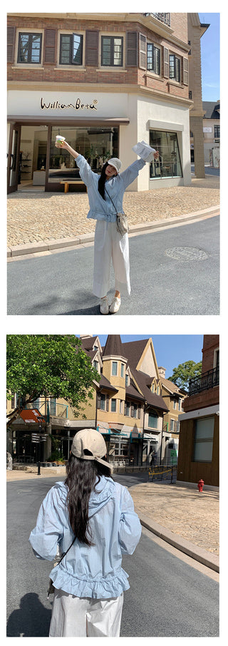 ruffled sun jacket