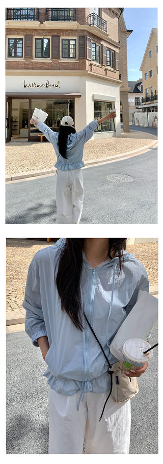 ruffled sun jacket