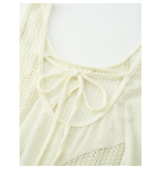 crochet sleeveless vest