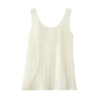 crochet sleeveless vest