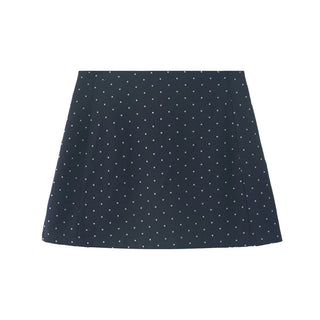 dots A-line skirt