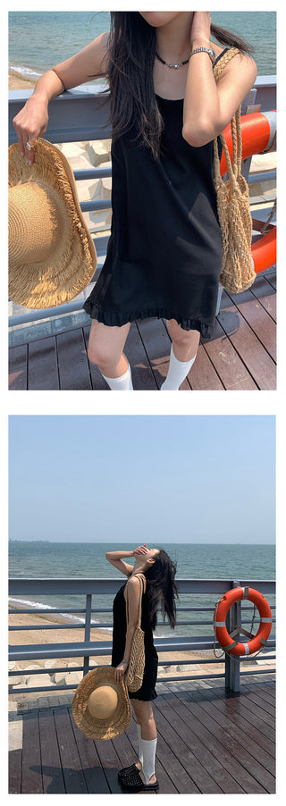 frill swing dress
