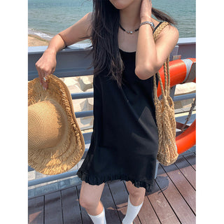 frill swing dress