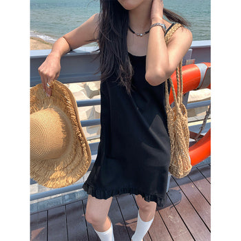frill swing dress