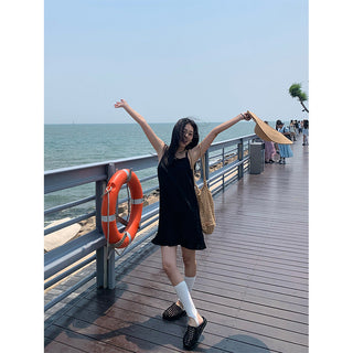 frill swing dress