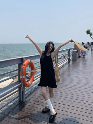 frill swing dress