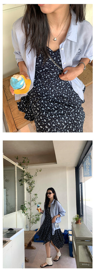 floral chiffon dress