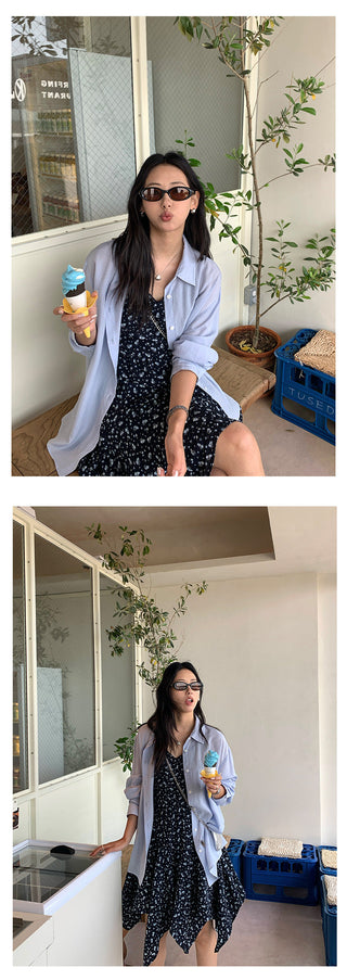 floral chiffon dress