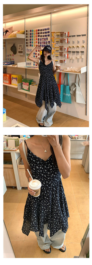 floral chiffon dress