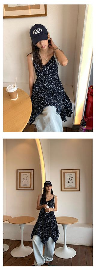 floral chiffon dress
