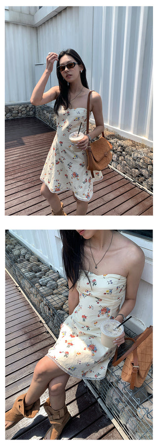 rose tube dress