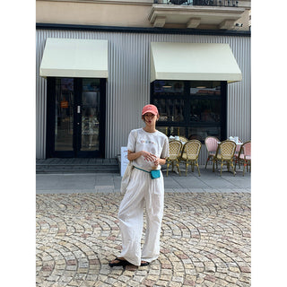 linen straight pants
