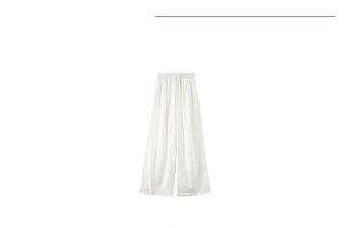 linen straight pants