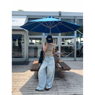 retro white jeans