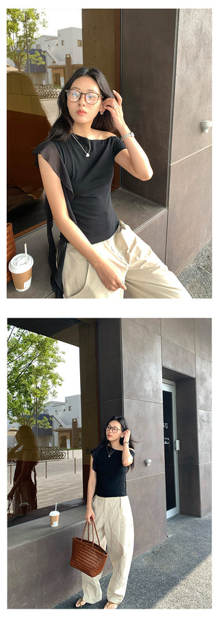 ribbon off-shoulder