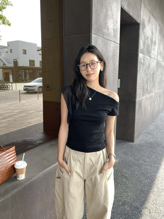 ribbon off-shoulder