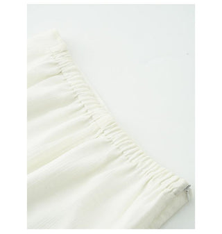 layered long skirt