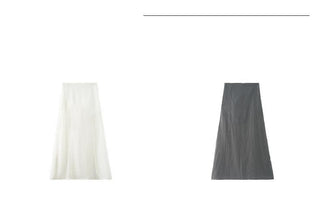 layered long skirt